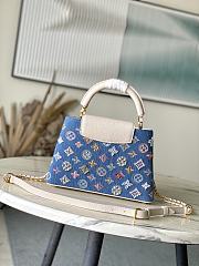 Louis Vuitton LV Capucines BB Bag Denim 27x18x9cm - 6