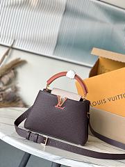 Louis Vuitton LV Capucines BB Chocolate Quartz Tan 27x18x9cm - 1