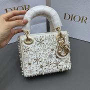 Dior Mini Bag Satin White 17x15x7cm - 1