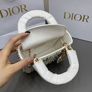 Dior Mini Bag Satin White 17x15x7cm - 4