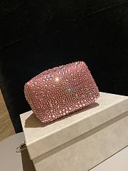 Jimmy Choo Bon Bon Blush Satin Bag Pink Crystals 14x15x9.5cm - 6