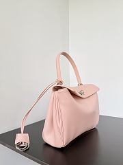Balenciaga Rodeo Small Handbag Pink Smooth 27x8x21cm - 5