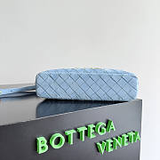 Bottega Veneta Bang Bang Bag Blue Suede 22x12.5x5cm - 6