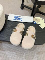 Burberry Beige Suede Urchin Mules - 2
