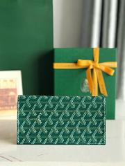 Goyard Saint-Lambert Wallet Green 17.5x10x2cm - 4
