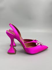 Amina Muaddi Rosie Satin Slingback Pumps 9.5cm - 4