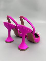 Amina Muaddi Rosie Satin Slingback Pumps 9.5cm - 2