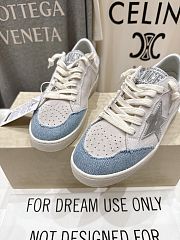 Golden Goose Ball Star LTD Suede Denim Sneaker - 4