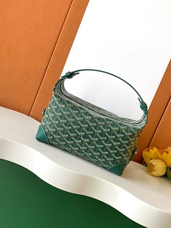 Goyard Boeing Toilet Bag Green 23x13x12cm