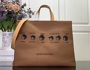 Louis Vuitton LV Pharrell x Nigo Tote Bag Brown 40x32x16cm - 1