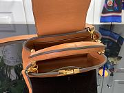 Louis Vuitton LV Mini Capucines Brown Ostrich 21x14x8cm - 5