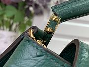 Louis Vuitton LV Mini Capucines Green Ostrich 21x14x8cm - 6