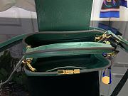 Louis Vuitton LV Mini Capucines Green Ostrich 21x14x8cm - 3