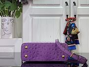 Louis Vuitton LV Mini Capucines Ostrich Purple 21x14x8cm - 6