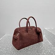 Jacquemus Turismo Small Soft Bowling Bag Brown 26x16x11cm - 4