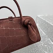 Jacquemus Turismo Small Soft Bowling Bag Brown 26x16x11cm - 3