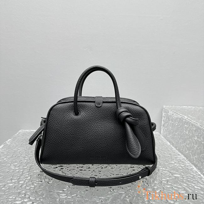 Jacquemus Turismo Small Soft Bowling Bag Black 26x16x11cm - 1
