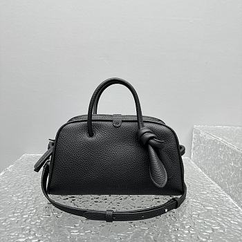 Jacquemus Turismo Small Soft Bowling Bag Black 26x16x11cm