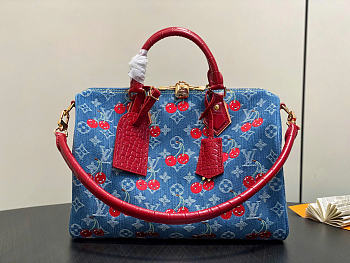 Louis Vuitton LV x TM Speedy Soft 30 Denim Blue 30x21x17cm