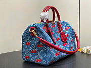 Louis Vuitton LV x TM Speedy Soft 30 Denim Blue 30x21x17cm - 6
