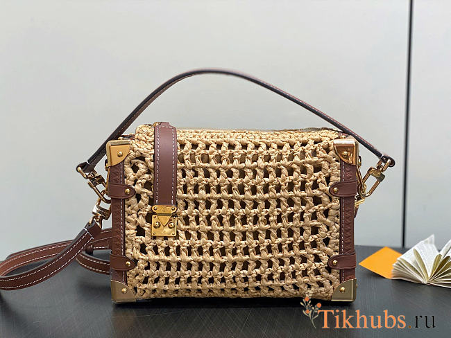Louis Vuitton LV Side Trunk MM Raffia 23.5x16x8.5cm - 1
