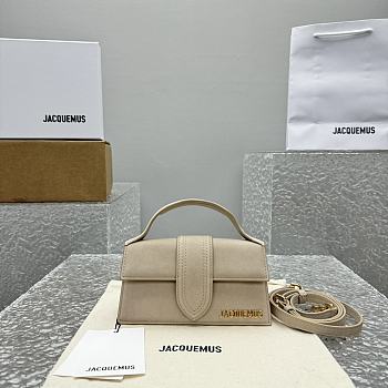 Jacquemus Le Bambino Bag Suede Beige 18x6x7cm