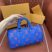Louis Vuitton LV Keepall Bandoulière 25 Blue/Red 25x15x11cm - 4
