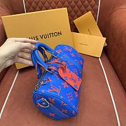 Louis Vuitton LV Keepall Bandoulière 25 Blue/Red 25x15x11cm - 3