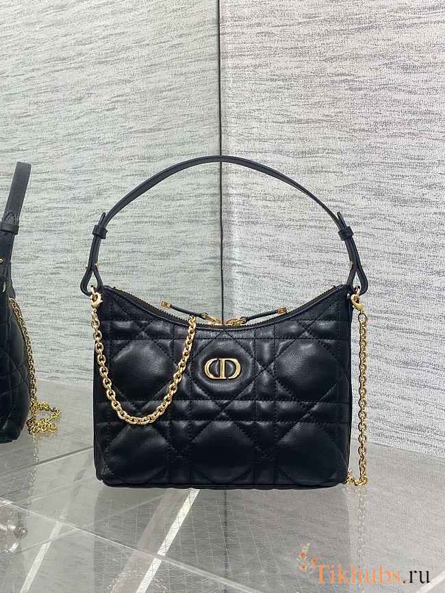 Dior Diorling Mini Bag Black with Chain 21x17x7cm - 1