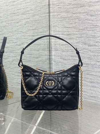 Dior Diorling Mini Bag Black with Chain 21x17x7cm