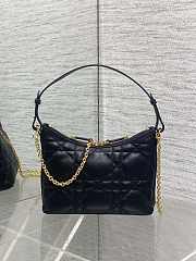 Dior Diorling Mini Bag Black with Chain 21x17x7cm - 5
