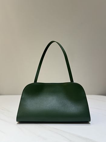 The Row Peggy Clutch Bag Green 28x16x12cm