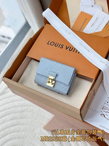 Louis Vuitton LV Métis Compact Wallet Blue 11.5 x 8.5 x 4 cm
