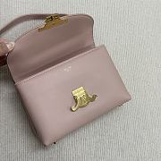 Celine Teen Nino Bag Calfskin Pink 20.5x13x8cm - 4