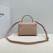 Celine Teen Nino Bag Calfskin Pink 20.5x13x8cm - 3