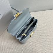 Celine Teen Nino Bag Calfskin Blue 20.5x13x8cm - 3