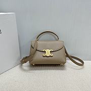 Celine Teen Nino Bag Calfskin Taupe 20.5x13x8cm - 1