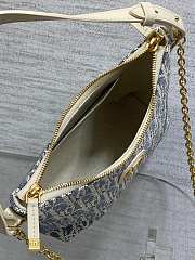 Dior 30 Montaigne Diorling Mini Bag Blue Chain 21x17x7cm - 5