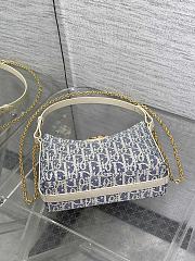Dior 30 Montaigne Diorling Mini Bag Blue Chain 21x17x7cm - 3