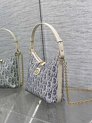 Dior 30 Montaigne Diorling Mini Bag Blue Chain 21x17x7cm - 4