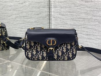 Dior 30 Montaigne Pocket Blue Bag 19.5x11x6.5cm