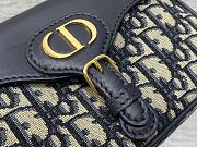Dior 30 Montaigne Pocket Blue Bag 19.5x11x6.5cm - 2