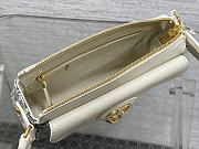 Dior 30 Montaigne Pocket Light Blue Bag 19.5x11x6.5cm - 6