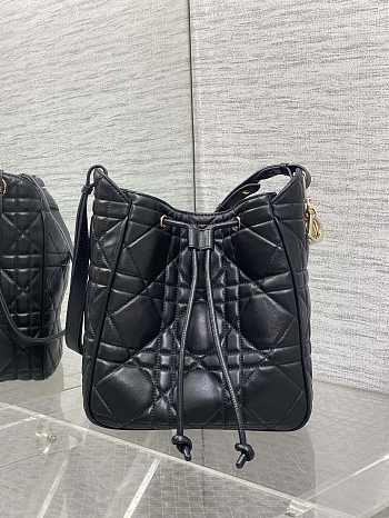 Dior D-Motion Bag Black Gold 23x24x13cm
