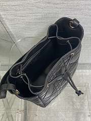 Dior D-Motion Bag Black Gold 23x24x13cm - 6