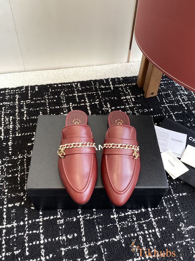 Chanel Red Loafer - 1