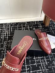 Chanel Red Loafer - 5
