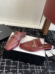 Chanel Red Loafer - 4