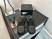 Chanel Raffia Black Slides - 4