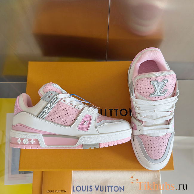 Louis Vuitton LV Trainer Pink Sneaker - 1